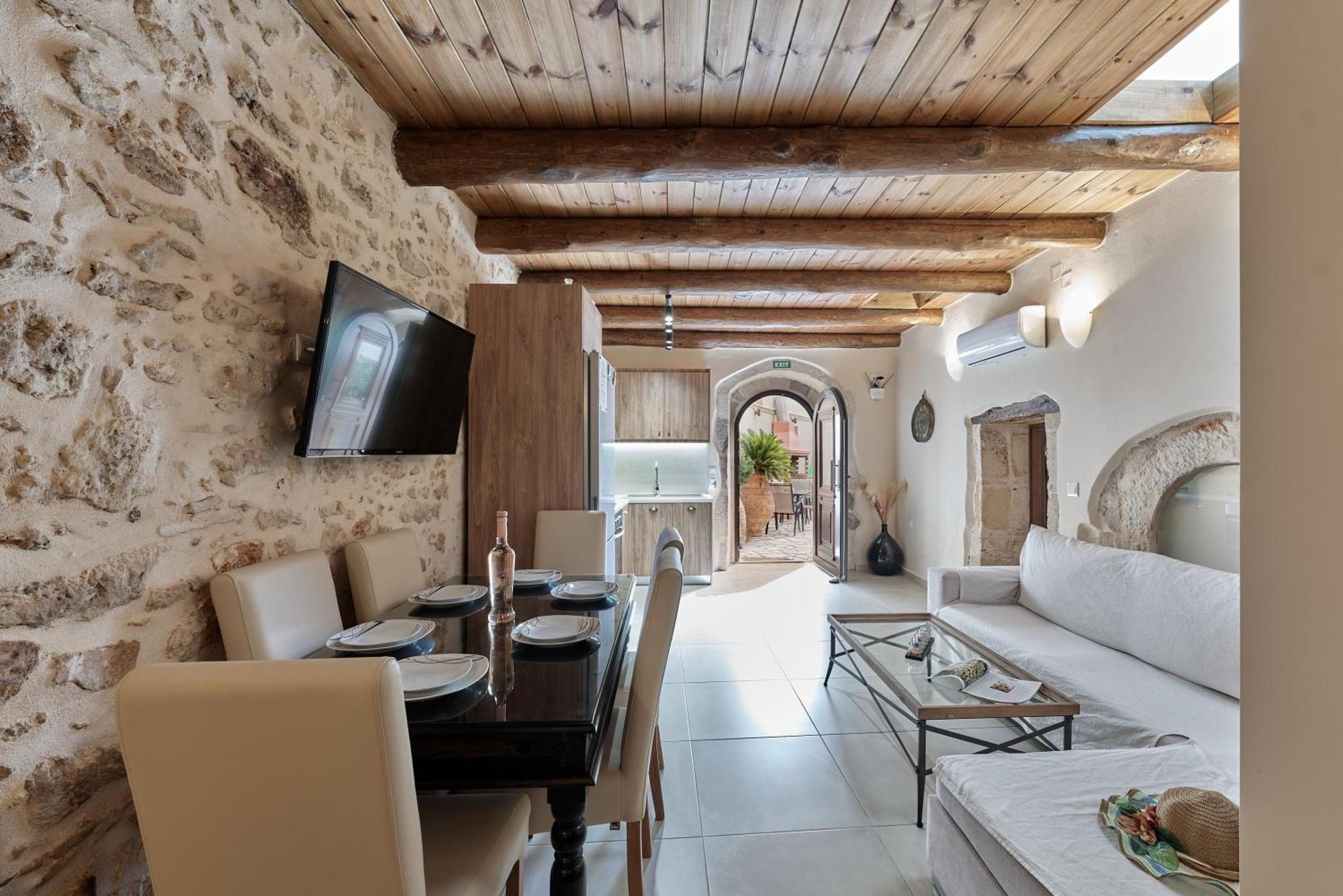 Stone Villa With Swimming Pool-Bbq! Melidhonion  Luaran gambar
